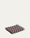 Baina Josephine Organic Cotton Hand Towel In Cement And Rhus