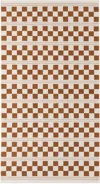 Baina Off-white & Orange Busby Pool Towel In Fuyu / Chalk