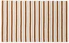 Baina Off-white & Orange Echo Bath Mat In Fuyu / Chalk