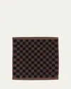 Baina Quill Face Cloth In Tabac And Noir