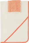 Baina White & Red Baby Towel Set