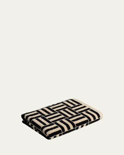 Baina Willis Beach Towel In Sand And Noir