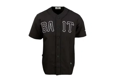 Pre-owned Bait Men's  Sluggers Baseball Jersey In Black/white