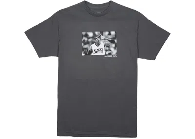 Pre-owned Bait Men's  X Allen Iverson Hall Of Fame Tee Shirt In Gray