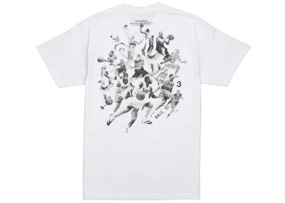 Pre-owned Bait Men's  X Allen Iverson Hall Of Fame Tee Shirt In White