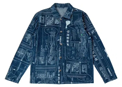 Pre-owned Bait Men's  X Astro Boy Denim Jacket In Blue