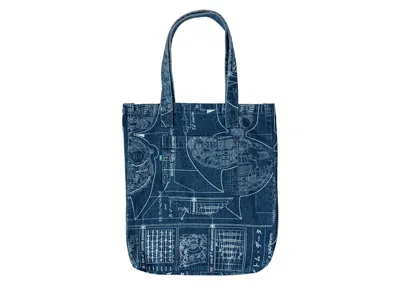 Pre-owned Bait Men's  X Astro Boy Denim Tote Bag In Blue