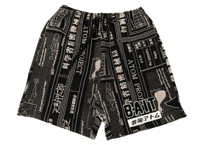 Pre-owned Bait Men's  X Astro Boy Schematics Sweat Shorts In Black