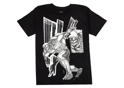 Pre-owned Bait Men's  X Attack On Titan Armor Titan Tee Shirt In Black