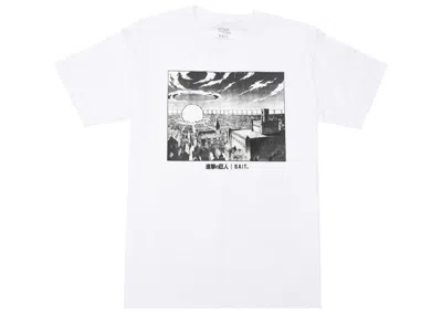 Pre-owned Bait Men's  X Attack On Titan Transformation Tee Shirt In White