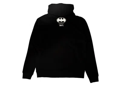 Pre-owned Bait Men's  X Batman Bat Logo Glow In The Dark Hoodie In Black