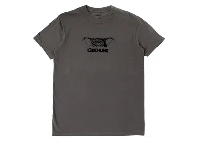 Pre-owned Bait Men's  X Gremlins Flocked Tee Shirt In Gray
