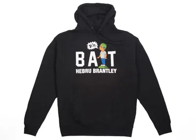 Pre-owned Bait Men's  X Hebru Brantley Shout Logo Hoodie In Black