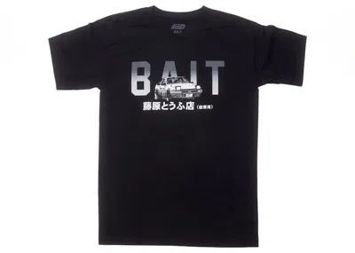 Pre-owned Bait Men's  X Initial D  Logo Design Tee Shirt In Black