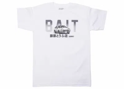 Pre-owned Bait Men's  X Initial D  Logo Design Tee Shirt In White