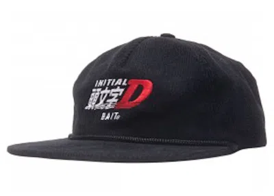 Pre-owned Bait Men's  X Initial D  Racing Corduroy Snapback Cap In Black