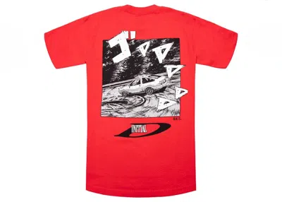 Pre-owned Bait Men's  X Initial D Drift Design Tee Shirt In Red