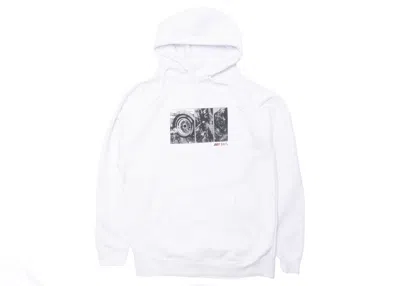 Pre-owned Bait Men's  X Initial D How To Drift Hoodie In White
