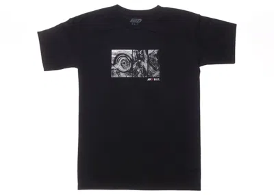 Pre-owned Bait Men's  X Initial D How To Drift Tee Shirt In Black