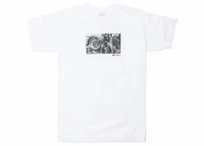 Pre-owned Bait Men's  X Initial D How To Drift Tee Shirt In White