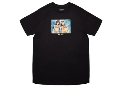 Pre-owned Bait Men's  X Initial D Impact Blue Tee Shirt In Black