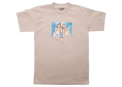 Pre-owned Bait Men's  X Initial D Impact Blue Tee Shirt In Sand