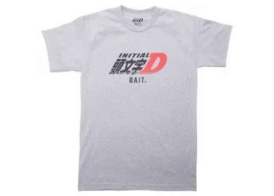 Pre-owned Bait Men's  X Initial D Logos Tee Shirt In Gray
