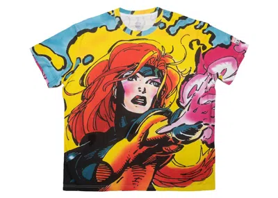 Pre-owned Bait Men's  X Jean All Over Sublimated Tee Shirt
