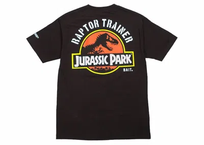 Pre-owned Bait Men's  X Jurassic Park Raptor Trainer Tee Shirt In Black