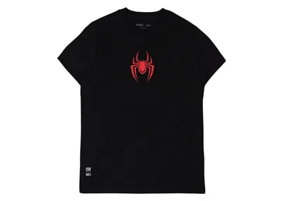 Pre-owned Bait Men's  X Marvel Spiderman 2 Miles Morales Tee Shirt In Black
