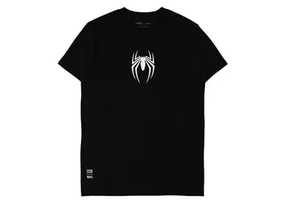 Pre-owned Bait Men's  X Marvel Spiderman 2 Peter Parker Tee Shirt In Black