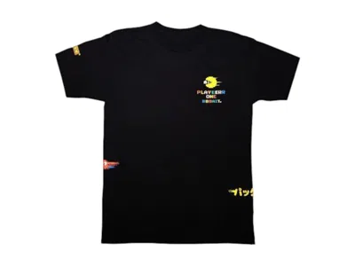 Pre-owned Bait Men's  X Pacman Glitch Tee Shirt In Black