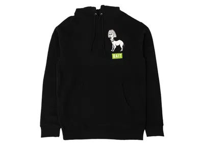Pre-owned Bait Men's  X Punk Drunkers Alien Hoodie In Black