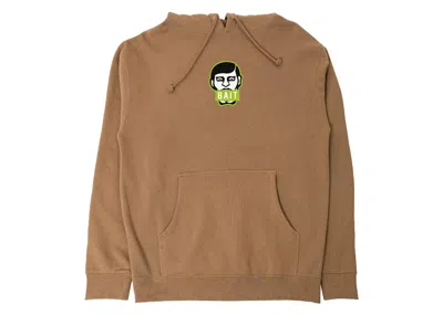 Pre-owned Bait Men's  X Punk Drunkers Japanese Man Hoodie In Brown
