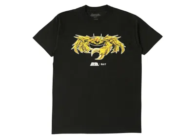 Pre-owned Bait Men's  X Saint Seiya Cancer Gold Tee Shirt In Black