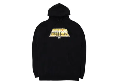 Pre-owned Bait Men's  X Saint Seiya Zodiacs Gold Foil Hoodie In Black