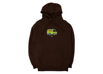 Pre-owned Bait Men's  X Scooby Doo Mystery Wagon Glow In The Dark Hoodie In Brown