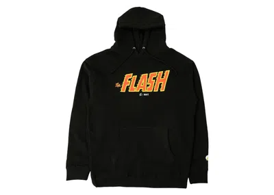 Pre-owned Bait Men's  X The Flash Flash Logo Hoodie In Black