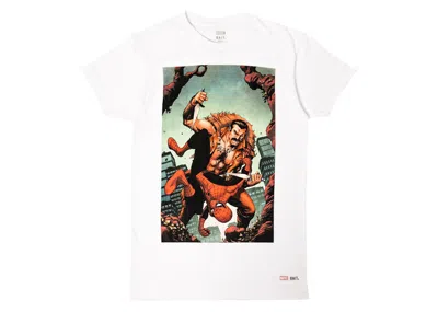 Pre-owned Bait Men's  X The Sinister Six Kraven Tee Shirt In White