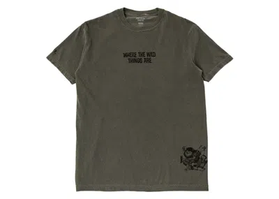 Pre-owned Bait Men's  X Where The Wild Things Are I'll Eat You Up Tee Shirt In Gray