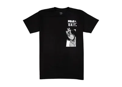 Pre-owned Bait X Attack On Titan Men Mikasa Tee Shirt In Black
