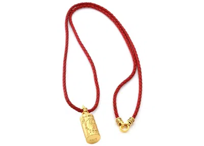 Pre-owned Bait X Sriracha Necklace In Red