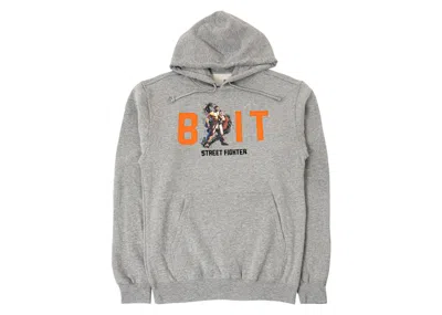 Pre-owned Bait X Street Fighter 6 Ryu Men Hoodie In Gray