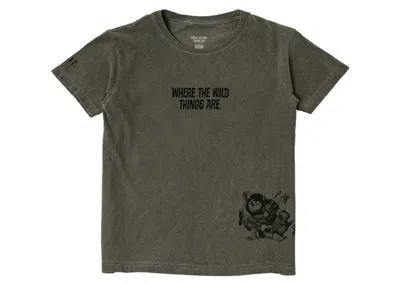 Pre-owned Bait X Where The Wild Things Are Big Kids I'll Eat You Up Tee Shirt In Gray
