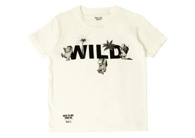Pre-owned Bait X Where The Wild Things Are Big Kids Wild Tee Shirt In White