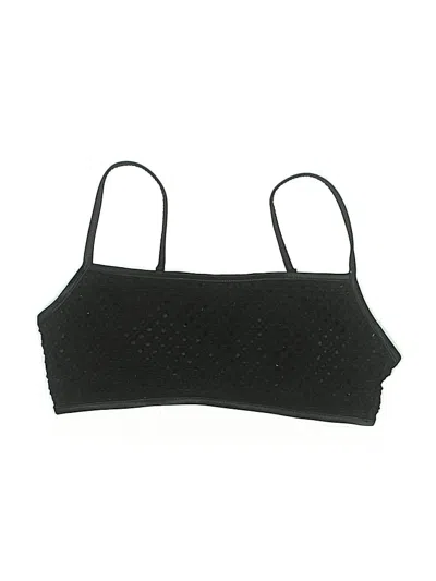 Pre-owned Baja Blue Swimsuit Top Black Open Neckline Swimwear