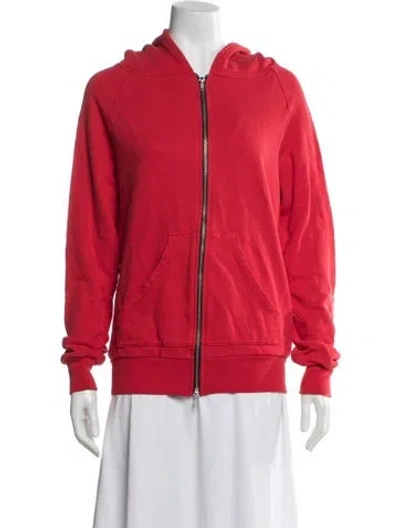 Pre-owned Baja East Crew Neck Long Sleeve Hoodie W/ Tags In Red