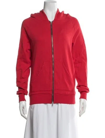 Pre-owned Baja East Crew Neck Long Sleeve Hoodie W/ Tags In Red