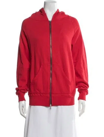 Pre-owned Baja East Crew Neck Long Sleeve Hoodie W/ Tags In Red