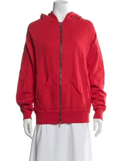Pre-owned Baja East Crew Neck Long Sleeve Hoodie W/ Tags In Red
